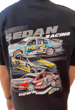 Load image into Gallery viewer, SSA Sedan Racing Down Under Short Sleeved T-Shirt - Black
